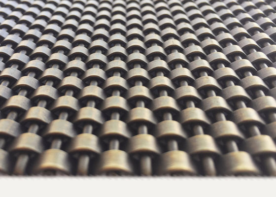 4 mm architektoniczna siatka metalowa ze stali nierdzewnej w kolorze brązowym do tkanin sufitowych