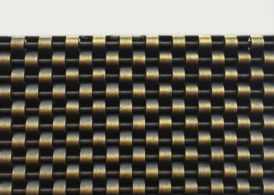 4 mm architektoniczna siatka metalowa ze stali nierdzewnej w kolorze brązowym do tkanin sufitowych