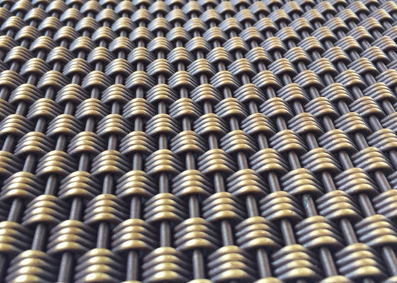 Ss 304 Architectural Metal Mesh Antyczny mosiądz dekoracyjny do windy