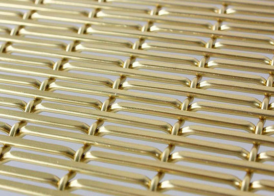 Anodowanie w kolorze złotym, dekoracyjna siatka druciana z aluminium do sufitów