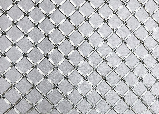 Metalowa dekoracja Ss302 Blokada Crimp Wire Mesh Odporność na alkalia do sufitu i bramy