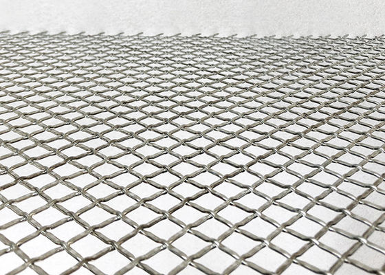 Metalowa dekoracja Ss302 Blokada Crimp Wire Mesh Odporność na alkalia do sufitu i bramy