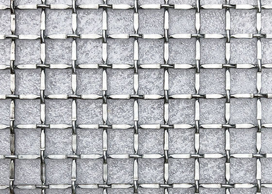Metalowa dekoracja Ss302 Blokada Crimp Wire Mesh Odporność na alkalia do sufitu i bramy