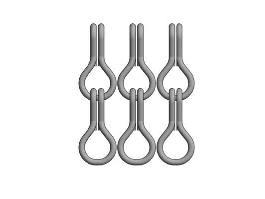 12x24mm Wielkość łańcucha Aluminiowy łańcuch skrzyni przeciwlotniczej z 60% powierzchni otwartej i 1,2 mm średnicy drutu dla kontroli owadów