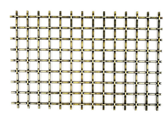 316 Dekoracyjne metalowe siatki ze stali nierdzewnej 2 'X2 '' Długość 8 stóp