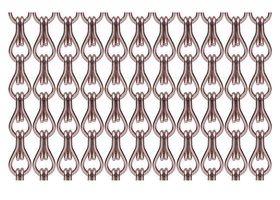 ODM 2mm Metalowy łańcuch drzwiowy Fly Screen Chain Kurtyna do draperii architektonicznej